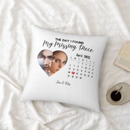 The Day I Found My Missing Piece Throw Pillow Case